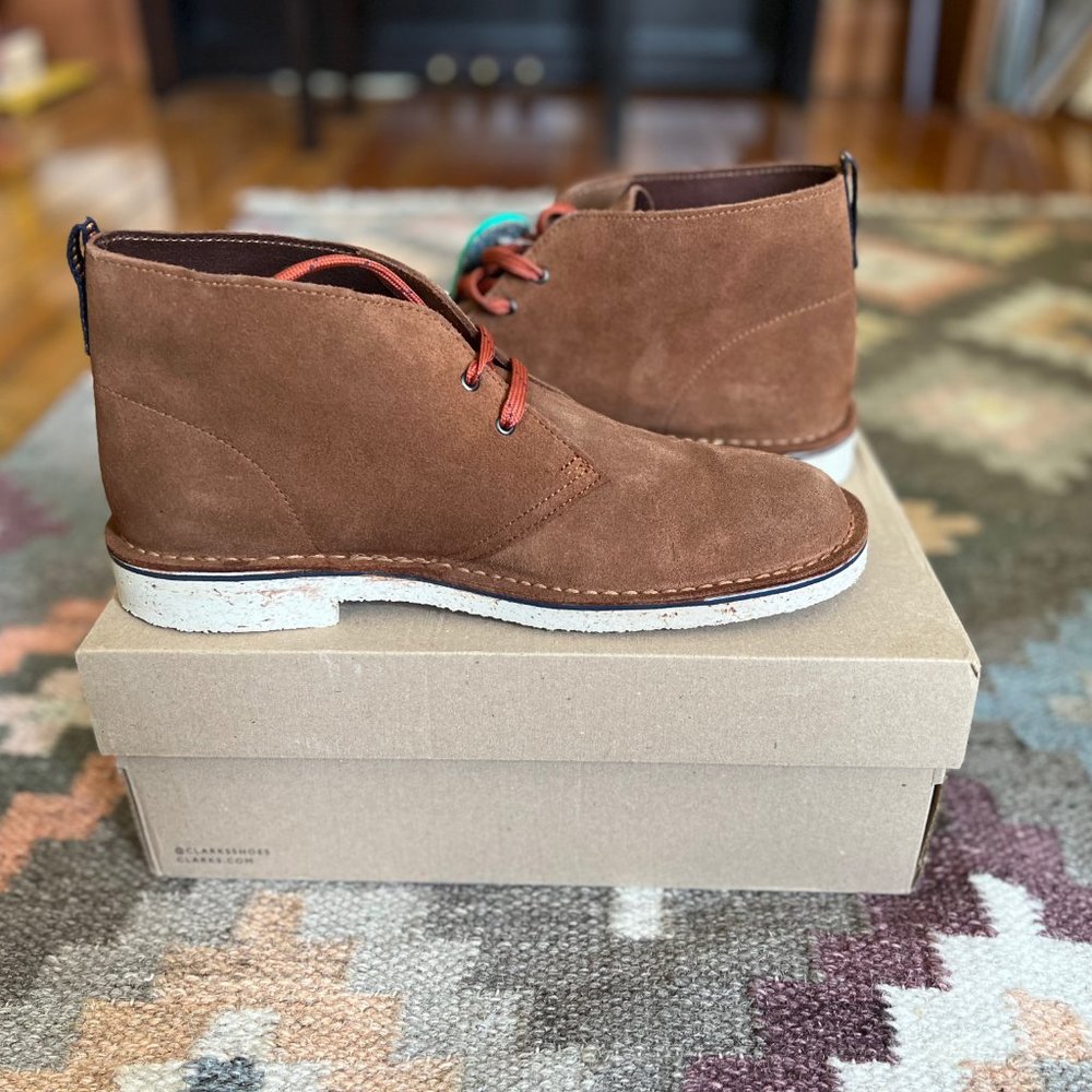 Men's Bushacre 3 Chukka Boots in Cola Suede by Clark's